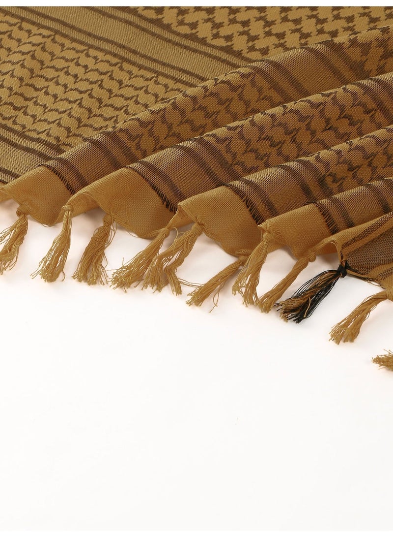 Arab Style Shemagh Wrap Keffiyeh Middle East Desert Scarf Men Scarves Neck Face Headwear Arabian110cm*110cm - Image 5